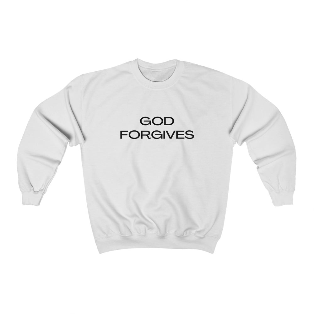 GOD FORGIVES, ITALIANS DON'T Unisex Heavy Blend™ Crewneck Sweatshirt (printed on front & back)