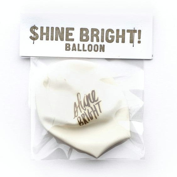 Shine Bright Off White Balloon
