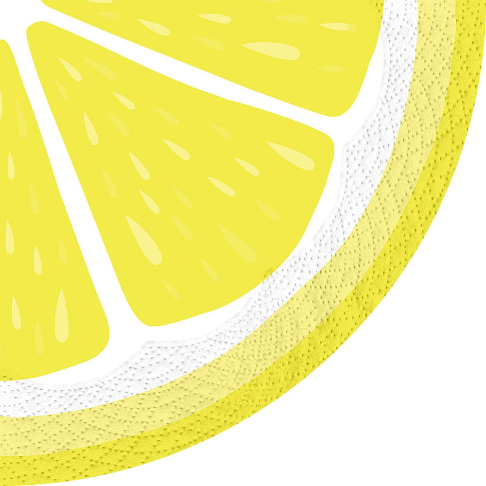 Round Lemon Napkins