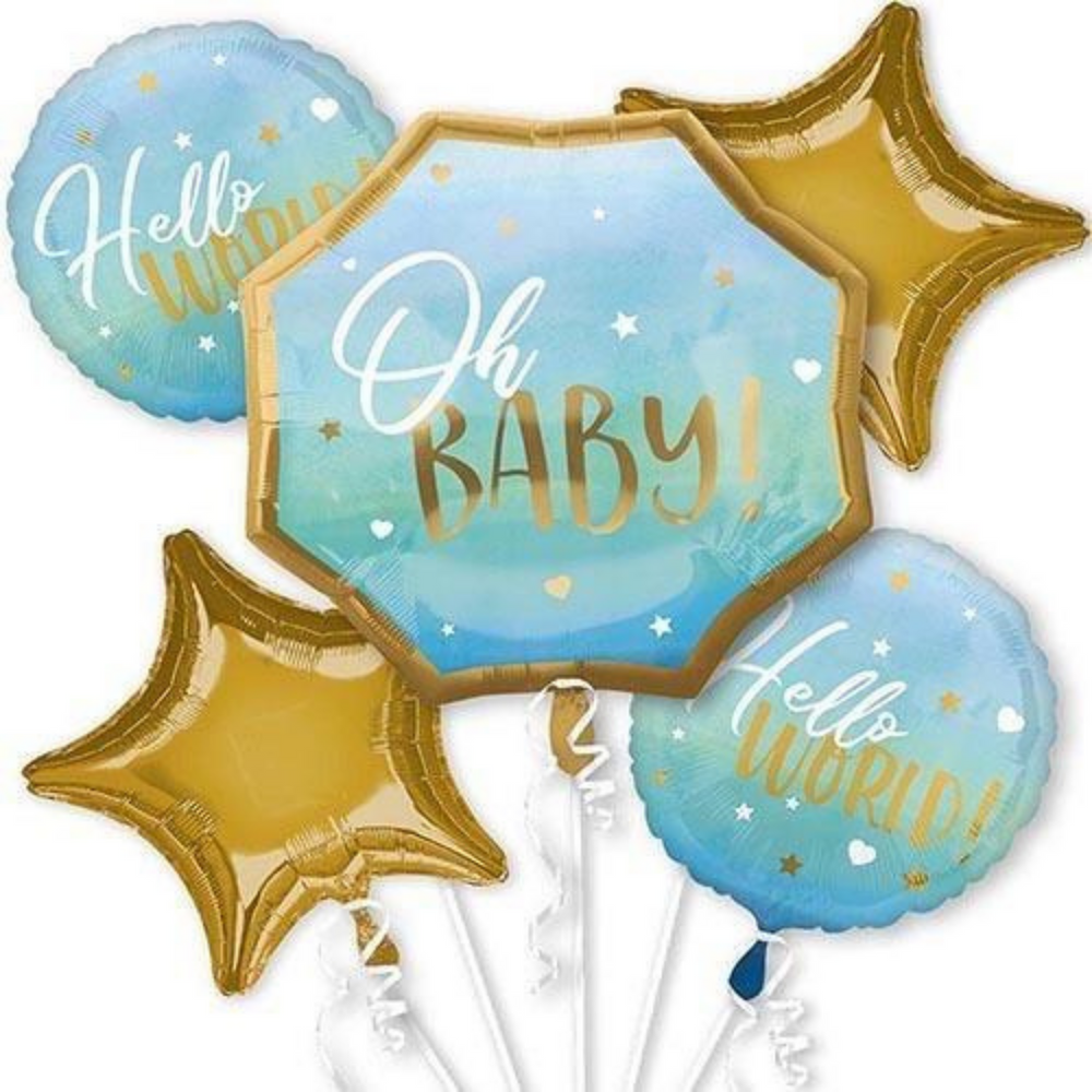 Baby Balloon “Oh Baby” Bouquet (5 piece)