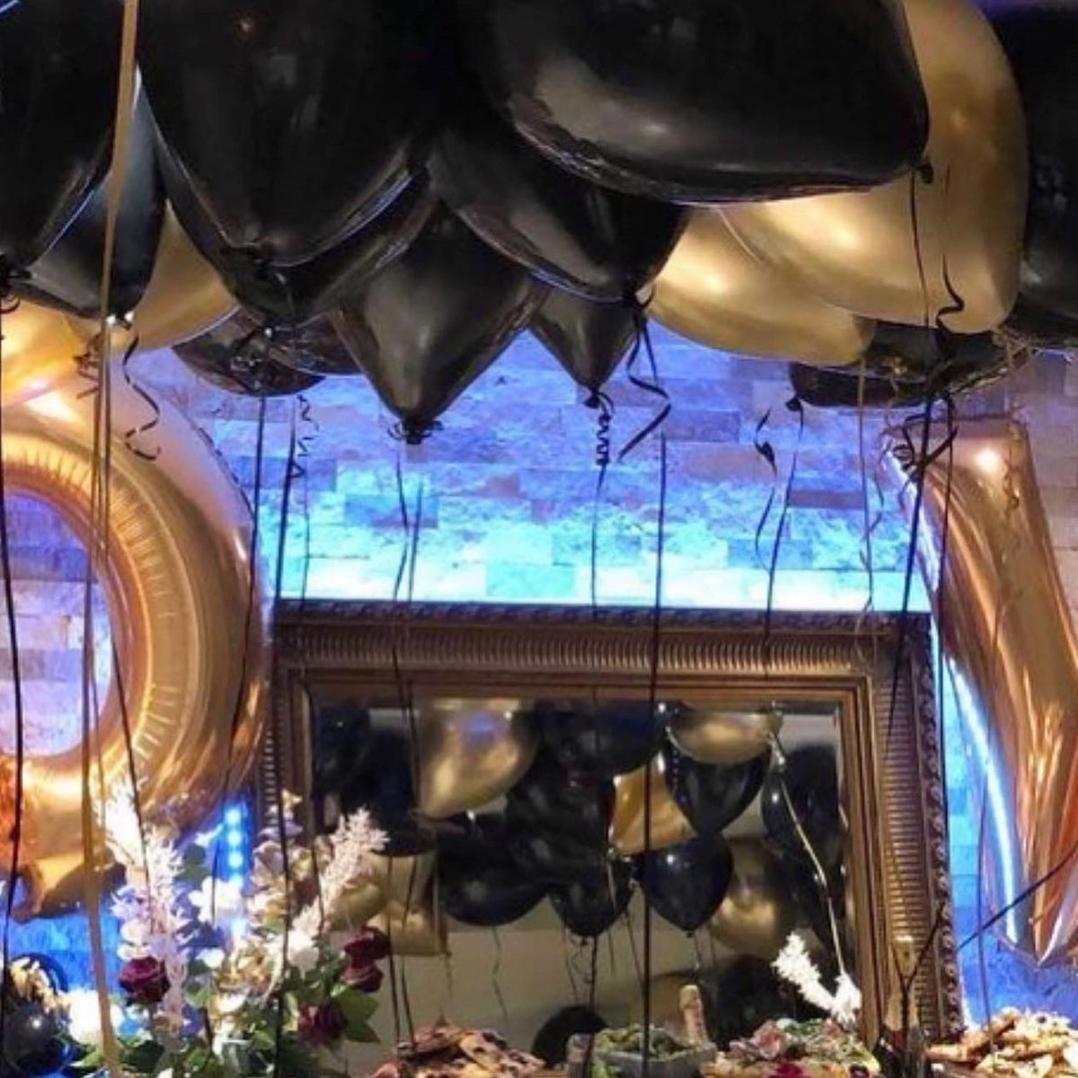 【BOK PLACE】Destroyed Pleated Pin Tuck Balloon W PT XL Ver 12-bulk-latex-balloons-black-