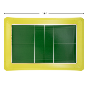 Pickleball Court Shaped Paper Plate