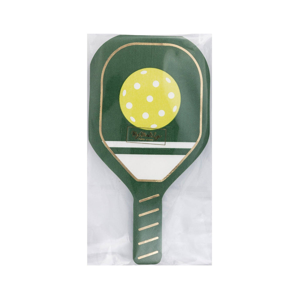 Pickleball Green Paddle Paper Dinner Napkin