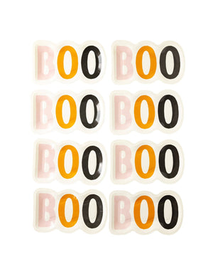 Halloween Boo Shaped Paper Plate