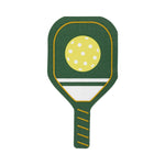 Pickleball Green Paddle Paper Dinner Napkin