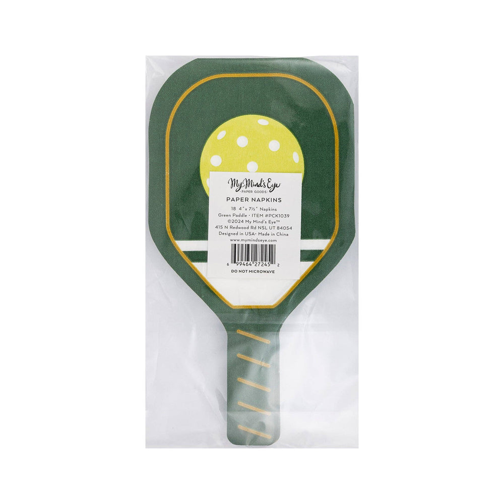 Pickleball Green Paddle Paper Dinner Napkin