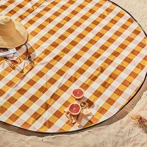 The Basil Bangs Love Rug is the ultimate all-in-one outdoor mat, perfect for picnics, beach days, and baby playtime. Its water-resistant fabric and compact design make it a must-have for any adventure.