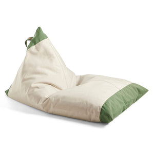 Outdoor Bean Bag raw / sage  -  Bean Bag Chairs  by  Basil Bangs