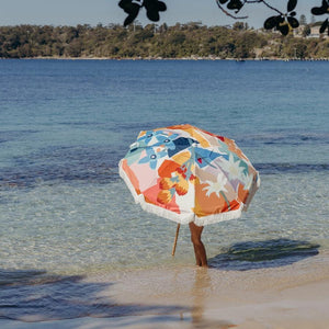 Make a statement at the beach or poolside with the Premium Beach Umbrella.