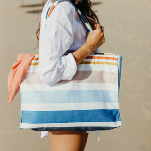   The Weekend Tote by Basil Bangs is both stylish and practical, with a water-resistant outdoor fabric and plenty of space for all your essentials.