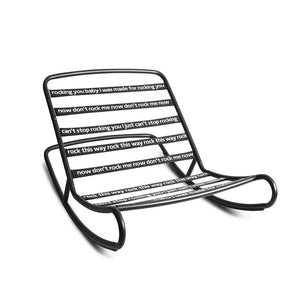 Rock 'n Roll black  -  Rocking Chairs  by  Fatboy