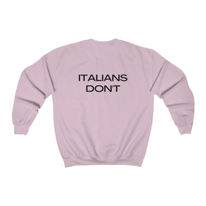 GOD FORGIVES, ITALIANS DON'T Unisex Heavy Blend™ Crewneck Sweatshirt (printed on front & back)