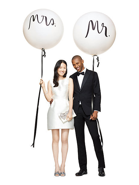 
                
                    Load image into Gallery viewer, Mr. &amp;amp; Mrs. Balloon Set - Kate Spade New York
                
            