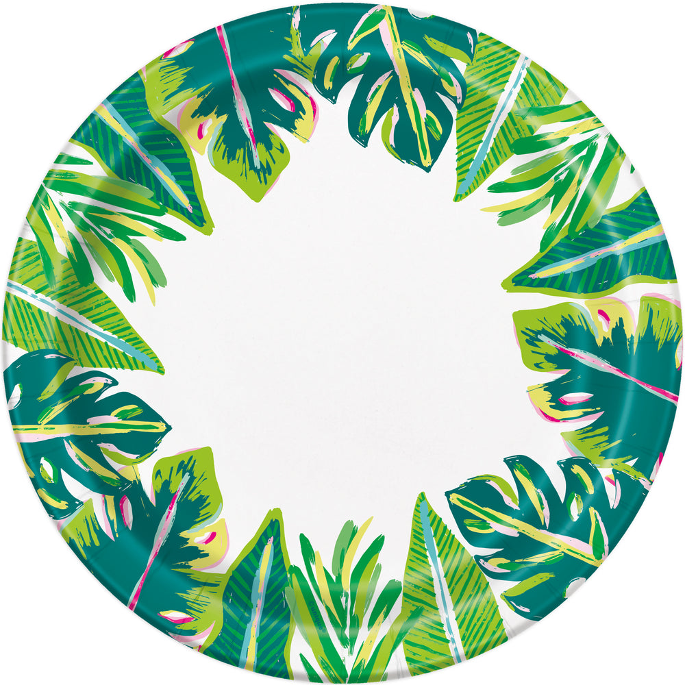 
                
                    Load image into Gallery viewer, Tropical Leaves Dinner Plate 9&amp;quot;
                
            