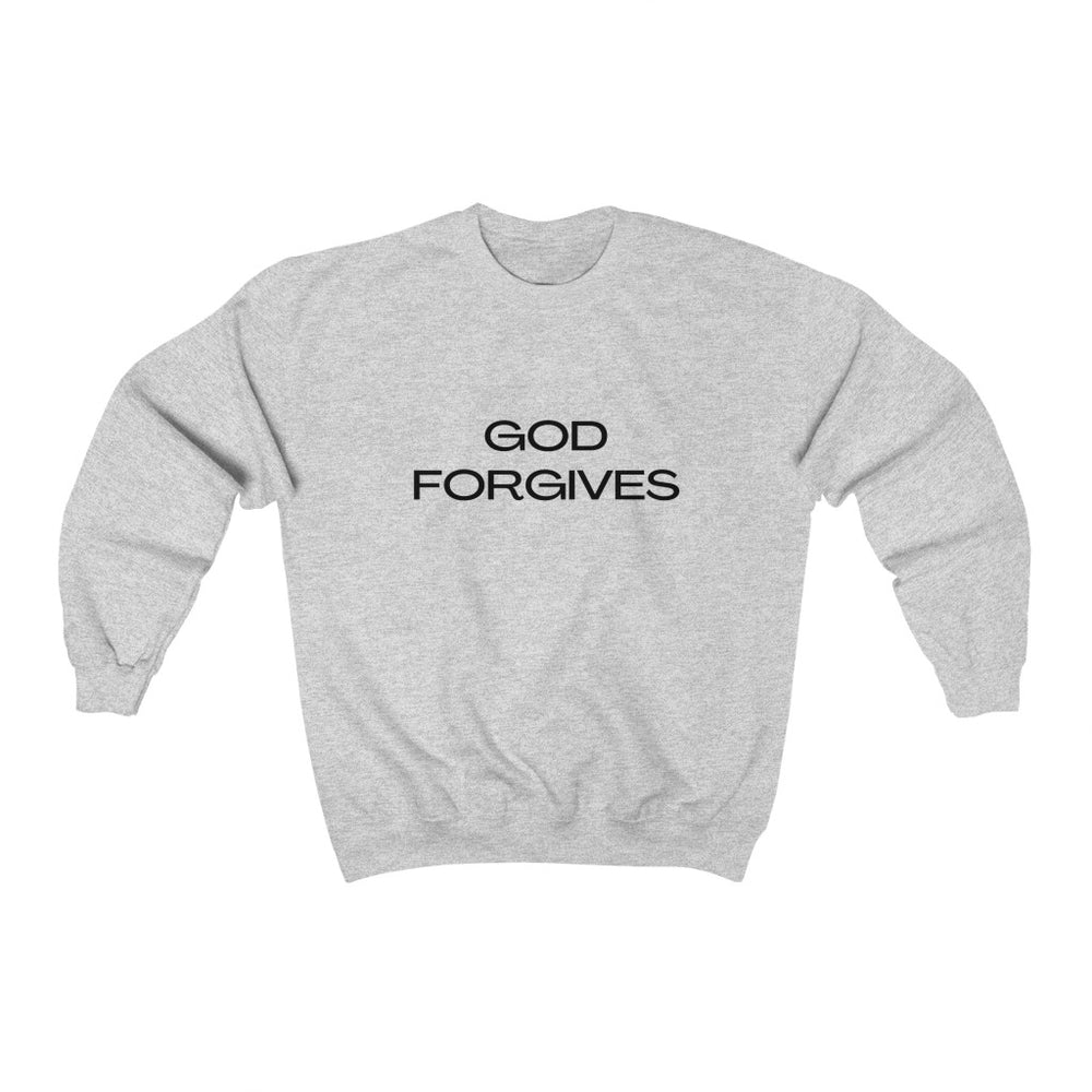 GOD FORGIVES, ITALIANS DON'T Unisex Heavy Blend™ Crewneck Sweatshirt (printed on front & back)