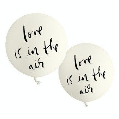 
                
                    Load image into Gallery viewer, Kate Spade wedding balloons love is in the air toronto party supply shop bridal shower white bride groom engagement supplies jumbo
                
            