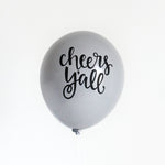 Cheers Y'all Hand Lettered Balloons (set of 3)
