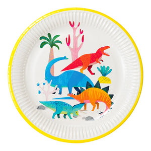 Dinosaur boys birthday party tableware toronto paper plate