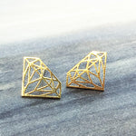 Origami Diamond Earrings
