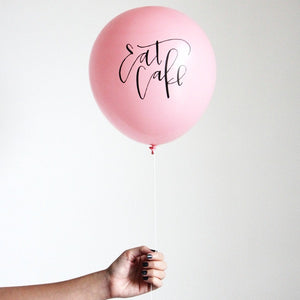 Eat Cake Calligraphy Balloons (set of 3)
