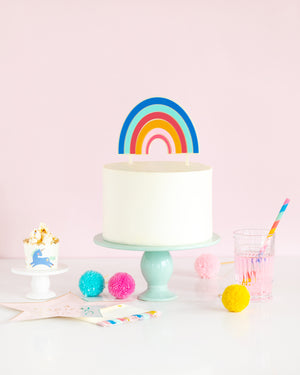 
                
                    Load image into Gallery viewer, magical rainbow cake topper toronto party supplies birthday party girl boy 
                
            