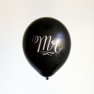
                
                    Load image into Gallery viewer, Mr &amp;amp; Mrs Chalk Lettered Balloons (set of 4)
                
            