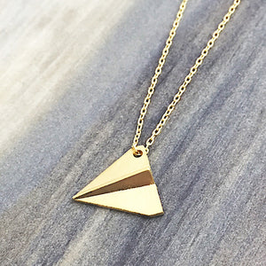 
                
                    Load image into Gallery viewer, Paper Plane Necklace
                
            