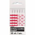 Party Candles Stripe/Dot