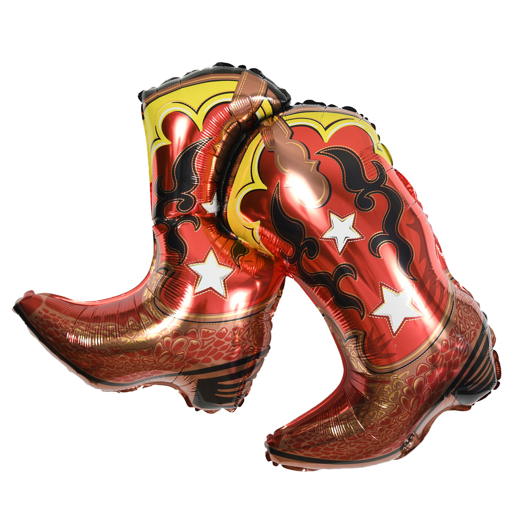 
                
                    Load image into Gallery viewer, Cowboy boots Country Balloon mylar birthday party supplies toronto
                
            