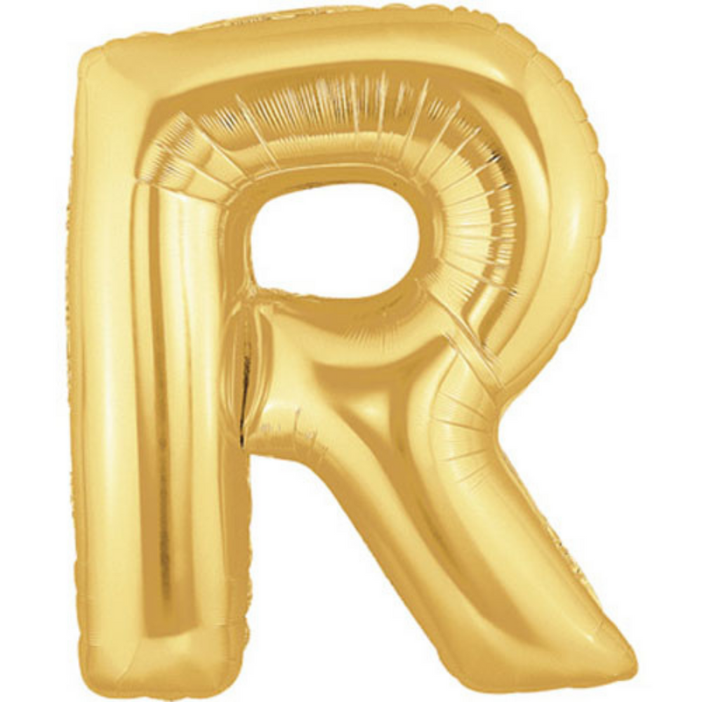 Mini Letter & Number Balloons Gold or Silver Air-filled only