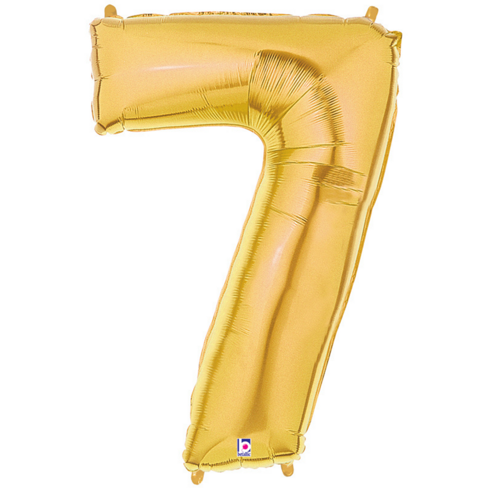 Mini Letter & Number Balloons Gold or Silver Air-filled only