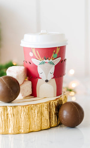Reindeer Cozy Christmas Cup