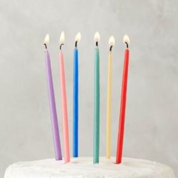 Hand Dipped Tall Beeswax Candles Rainbow