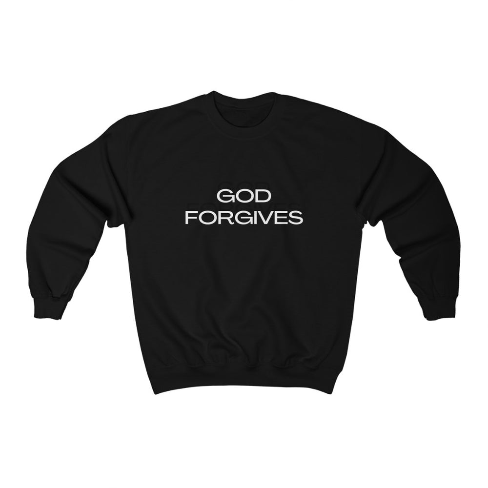 GOD FORGIVES, ITALIANS DON'T Unisex Heavy Blend™ Crewneck Sweatshirt (printed on front & back)