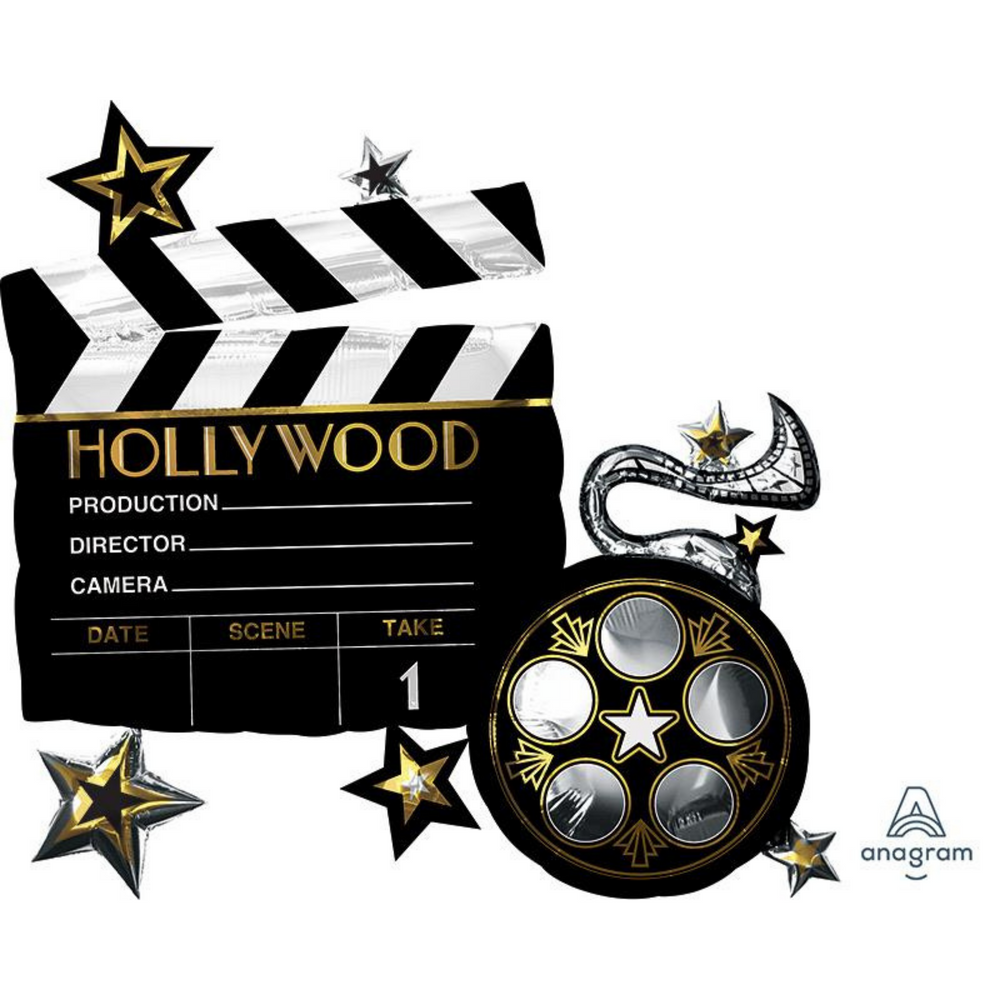 
                
                    Load image into Gallery viewer, Hollywood Movie Clapper Board Balloon
                
            