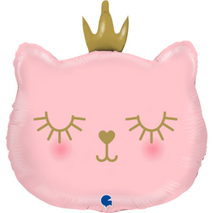 cat princess balloon foil mylar party supplies toronto shop crown baby shower