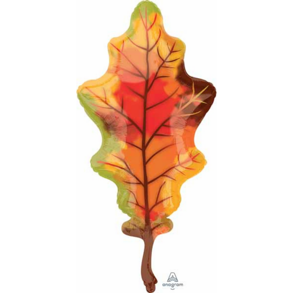 
                
                    Load image into Gallery viewer, Fall Autumn Oak Leaf Thanksgiving Balloon mylar birthday party supplies toronto
                
            