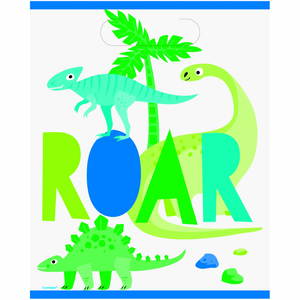 
                
                    Load image into Gallery viewer, Blue &amp;amp; Green Dinosaur Loot Bags 8 pk
                
            