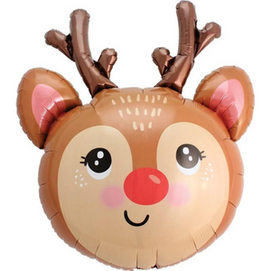 
                
                    Load image into Gallery viewer, Holiday Red Nose Reindeer Balloon
                
            