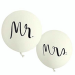Kate Spade wedding balloons mr & mrs toronto party supply shop bridal shower white bride groom engagement supplies jumbo
