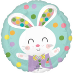 Easter Bunny Polka Dot Balloon