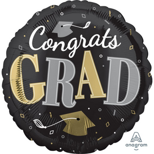 Congrats Grad Round Balloon
