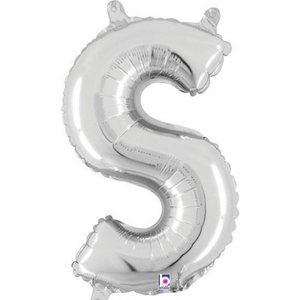
                
                    Load image into Gallery viewer, Letter Balloons Gold &amp;amp; Silver 14&amp;quot;
                
            