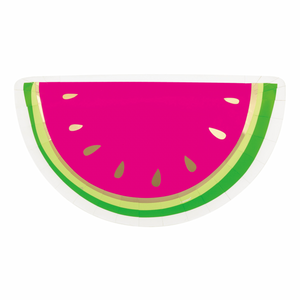 Watermelon Shaped Dinner Plate 10"