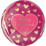 Valentine Abstract Marble Orbz Balloon