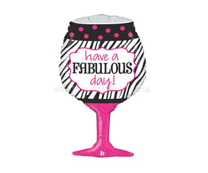 
                
                    Load image into Gallery viewer, Wine Glass Fabulous Day Balloon
                
            