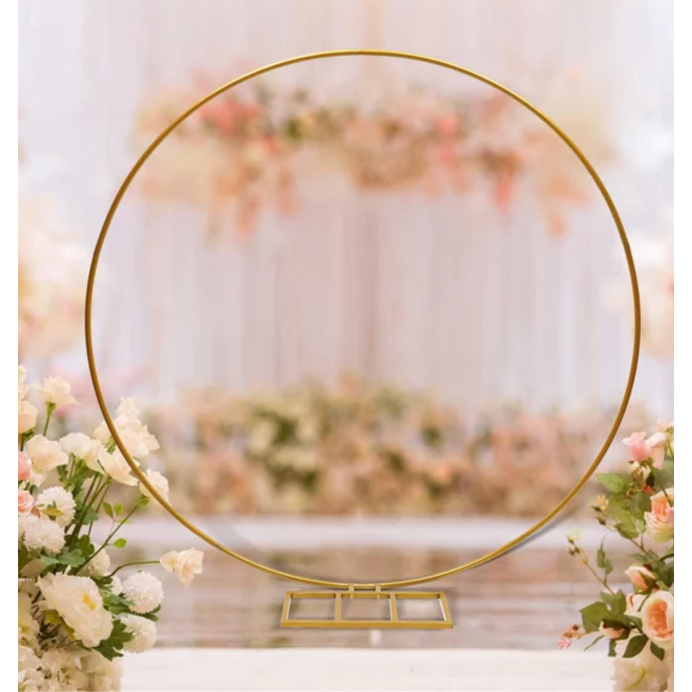 Gold Hoop Arch Backdrop