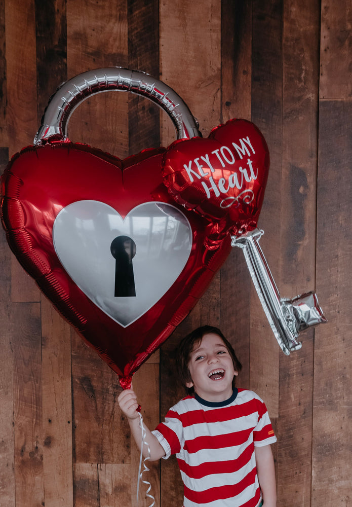 Valentine Key To My Heart Balloon