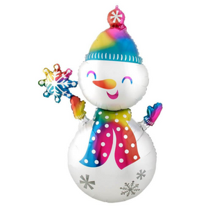 
                
                    Load image into Gallery viewer, Jumbo snowman Holiday Xmas Christmas Balloon mylar birthday party supplies toronto
                
            