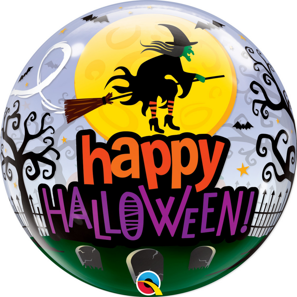 
                
                    Load image into Gallery viewer, Halloween Witch Bubble Balloon
                
            